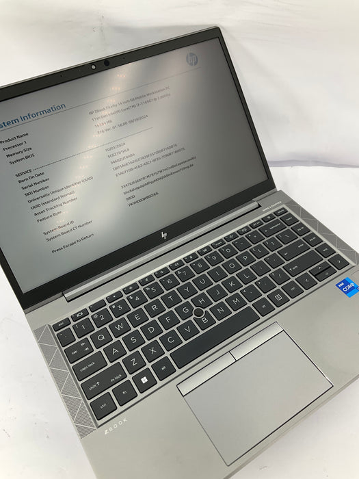HP Zbook Firefly G8 14" Touch Core i7-1165G7 256GB 16GB B Win 11 Pro T500