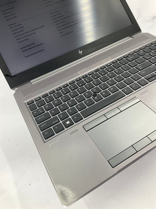 HP ZBook 15 G6 15.6" Core i7-9850H 256GB 32GB B Win 11 Pro T1000