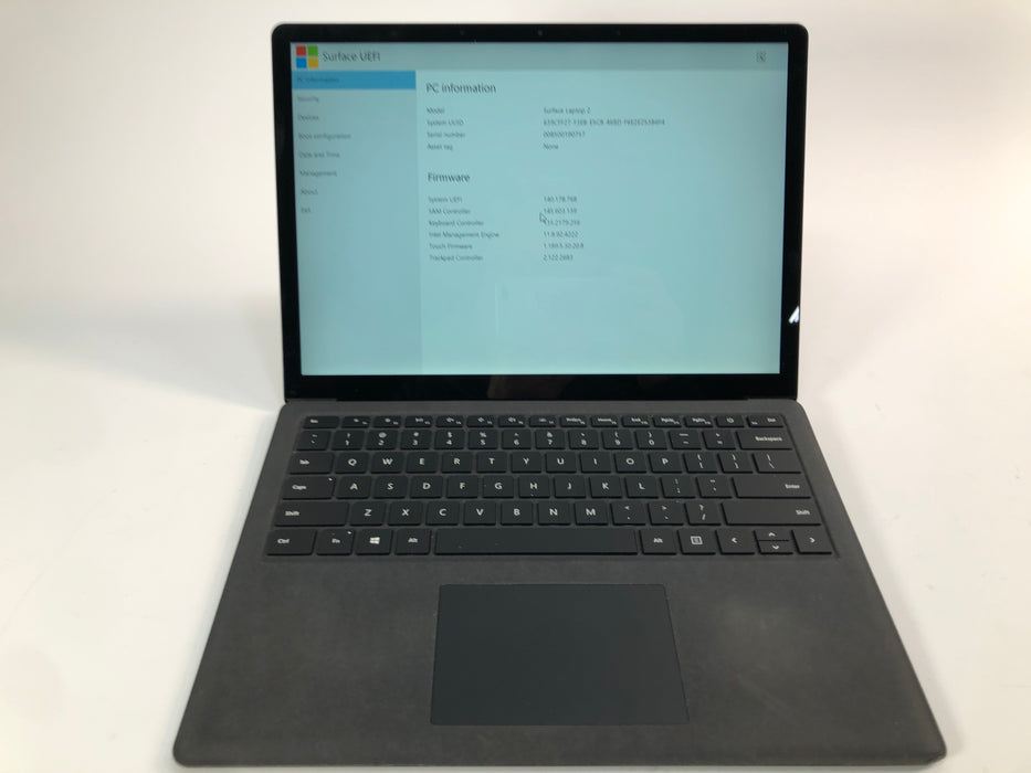 Microsoft Surface Laptop 2 (1769) Black 13.5" Intel Core i5-8250U 256GB SSD 8GB RAM Win 11 Pro