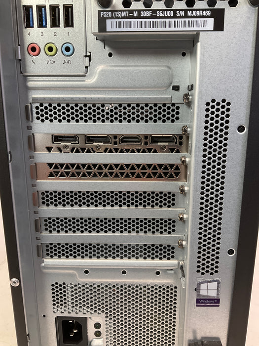 Lenovo ThinkStation P520 Xeon W-2125 256GB 32GB Win 11 Pro RTX 2080 Super