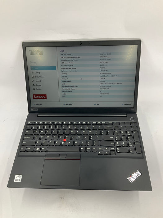 Lenovo ThinkPad E15 15.6" Core i5-10210U 256GB 16GB B Win 11 Pro