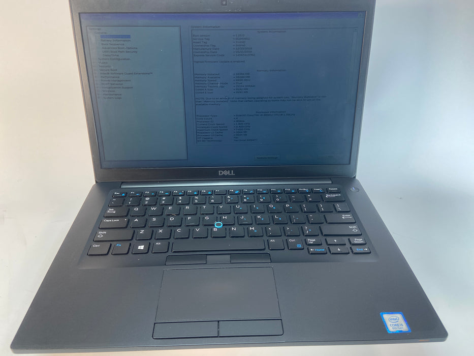 Dell Latitude 7490 14" Intel Core i5-8350U 256GB SSD 16GB RAM B Win 11 Pro