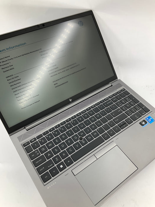 HP Zbook Firefly G8 15.6" Core i5-1145G7 256GB 32GB B Win 11 Pro