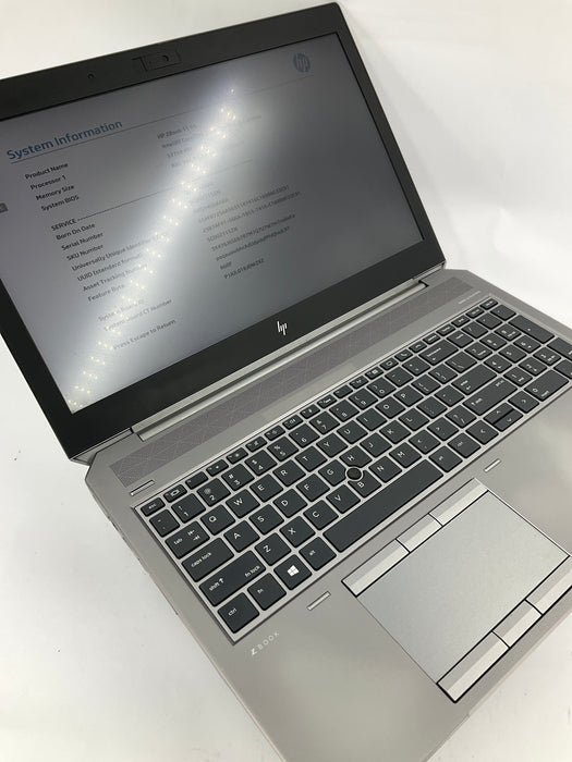 HP ZBook 15 G6 15.6" Core i7-9850H 256GB 32GB B Win 11 Pro T1000