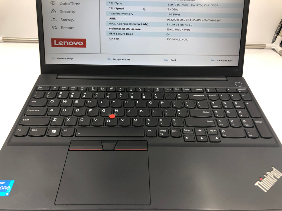 Lenovo ThinkPad E15 Gen 2 15.6" Core i5-1135G7 256GB 16GB B Win 11 Pro