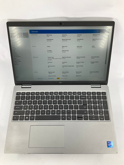Dell Precision 3560 15.6" Core i7-1185G7 512GB 16GB W11P T500 *NEW BATTERY*