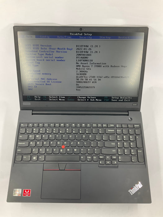 Lenovo ThinkPad E595 15.6" AMD Ryzen 7 3700U 512GB 16GB B Win 11 Pro