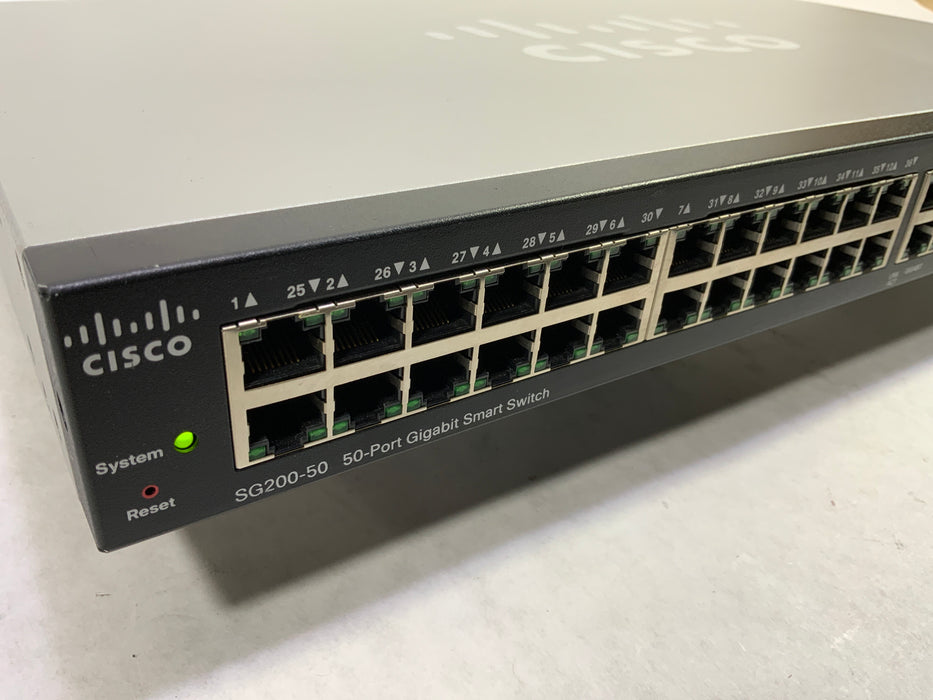 Cisco SG200-50P 50-Port Gigabit Smart Switch SLM2048T