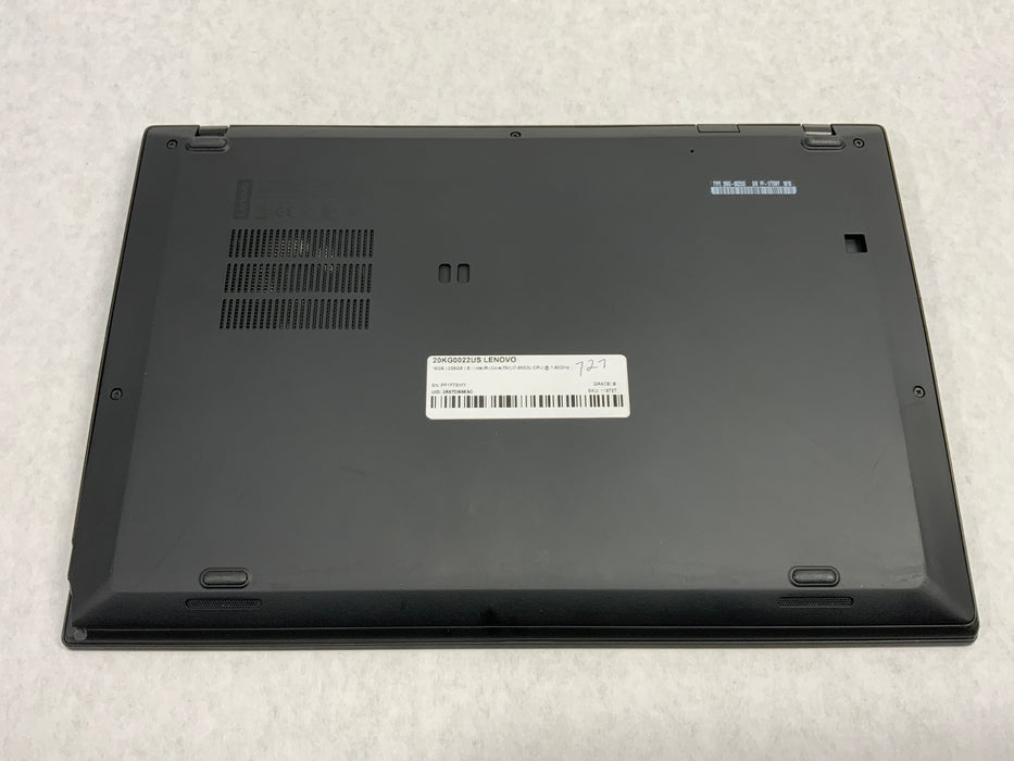 Lenovo ThinkPad X1 Carbon 6th Gen 14" Core i7-8550U 256GB SSD 8GB RAM Win 10 Pro