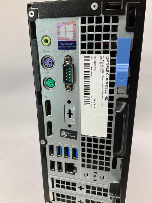 Dell Optiplex 7070 SFF Core i7-9700 512GB 32GB B Win 11 Pro