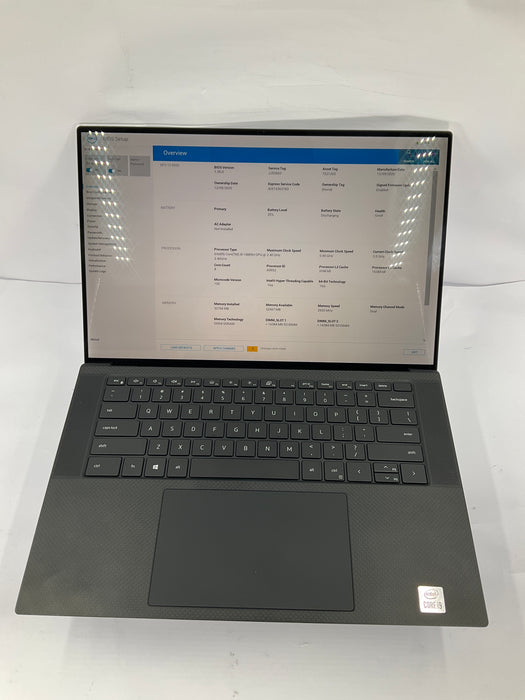 Dell XPS 15 9500 15" Touch Core i9-10885H 512GB 32GB B Win 11 Pro GTX 1650 Ti