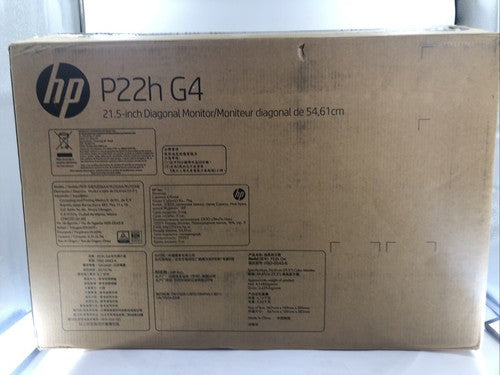 HP P22h G4 21.5" IPS Full HD LCD Monitor - NEW - OPEN BOX
