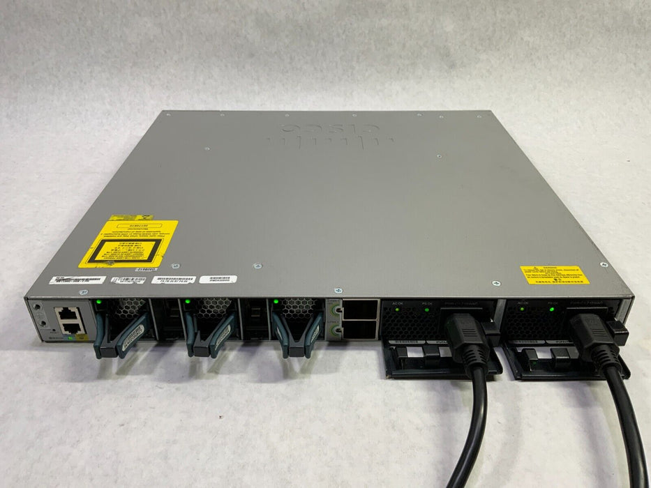 Cisco WS-C3850-24XS-E 24-Port SFP+ 10G Ethernet Switch C-3850-NM-4-10G 2xPSU715w