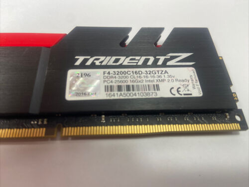 G.Skill Trident Z 32GB (2x16GB) DDR4-3200 CL16 RAM (F4-3200C16D-32GTZA)