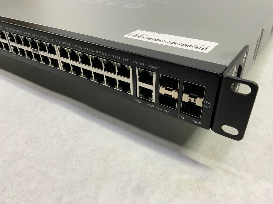 Cisco SG350-52P-K9 V03 52-Port Gigabit PoE Stackable Managed Switch