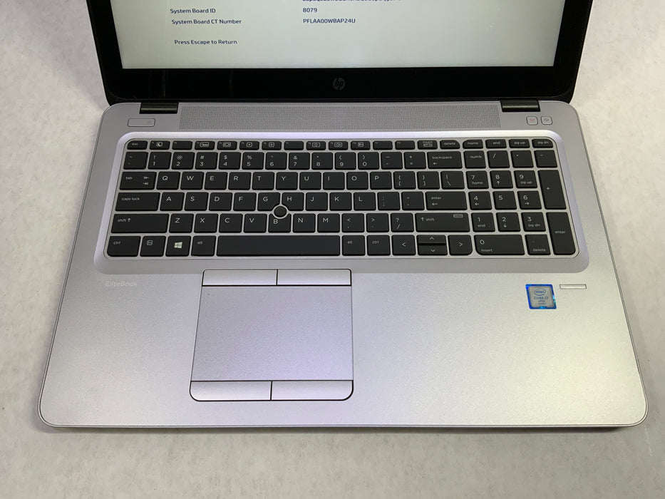 HP EliteBook 850 G3 15.6" Intel Core i7-6600U 400GB SSD 16GB RAM Win 10 Pro