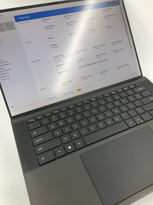 Dell Precision 5550 15.6" Core i7-10875H 256GB 16GB Win 11 Pro T2000