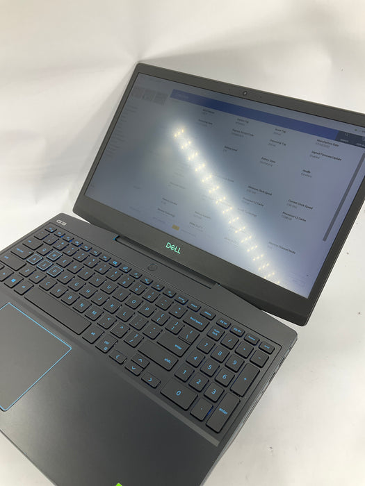 Dell G3 3500 15.6" Core i7-10750H 512GB 16GB Win 11 Pro GTX 1650 Ti