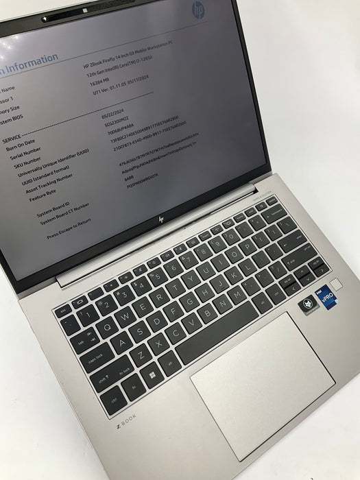 HP ZBook Firefly G9 14" Core i7-1265U 1TB 16GB Win 11 Pro *READ*