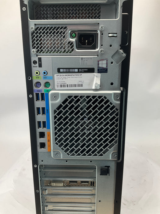 HP Z6 G4 Workstation Xeon Silver 4116 256GB 32GB Win 11 Pro K2200