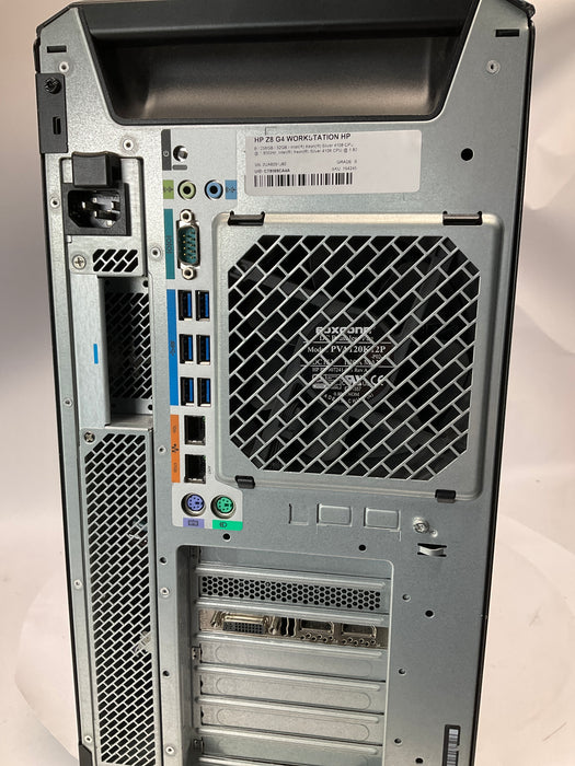 HP Z8 G4 Workstation Dual Xeon Silver 4108 256GB 32GB Win 11 Pro K4200