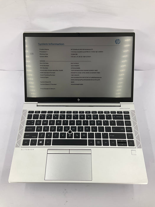 HP EliteBook 840 G8 14" Core i5-1145G7 256GB 16GB B Win 11 Pro