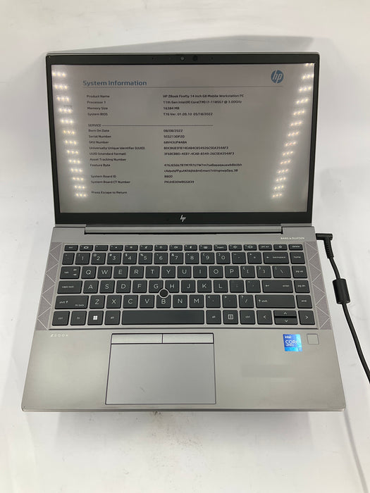 HP ZBook Firefly G8 14" Core i7-1185G7 256GB 16GB B Win 11 Pro