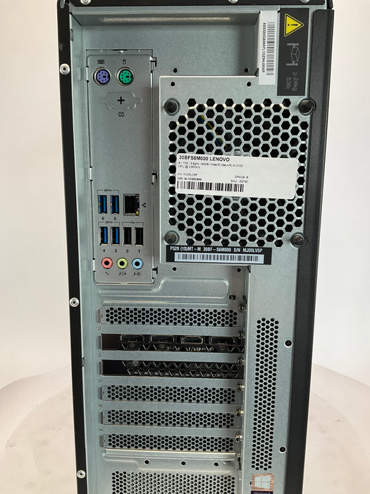 Lenovo ThinkStation P520 Xeon W-2133 1TB 64GB Win 11 Pro GTX 1080 Ti