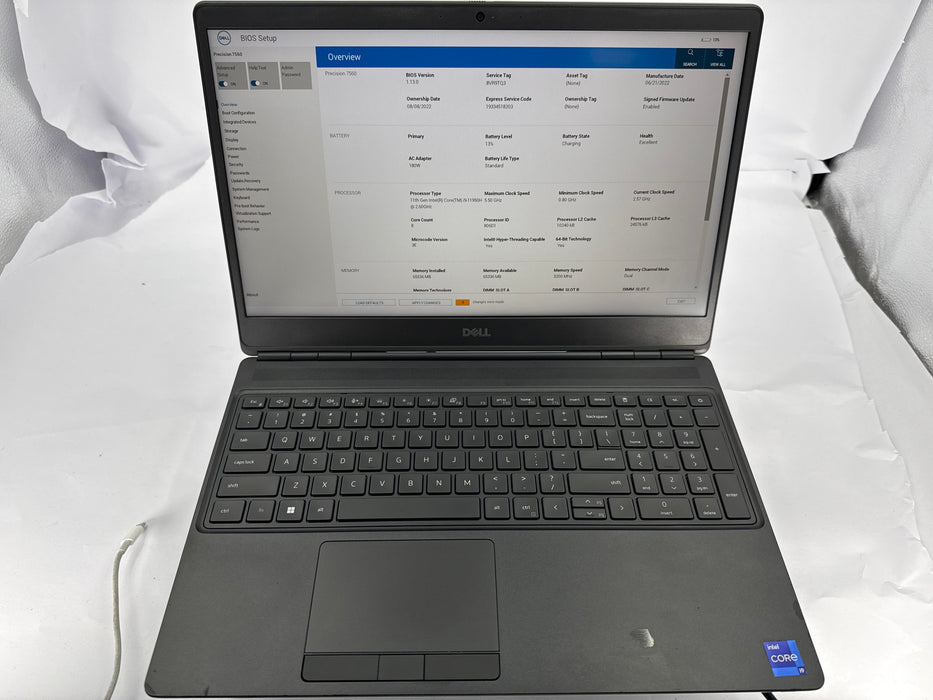 Dell Precision 7560 15.6" Core i9-11950H 256GB 64GB T1200