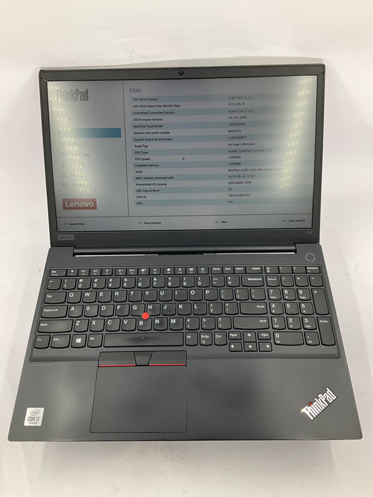 Lenovo ThinkPad E15 15.6" Core i5-10210U 256GB 16GB B Win 11 Pro