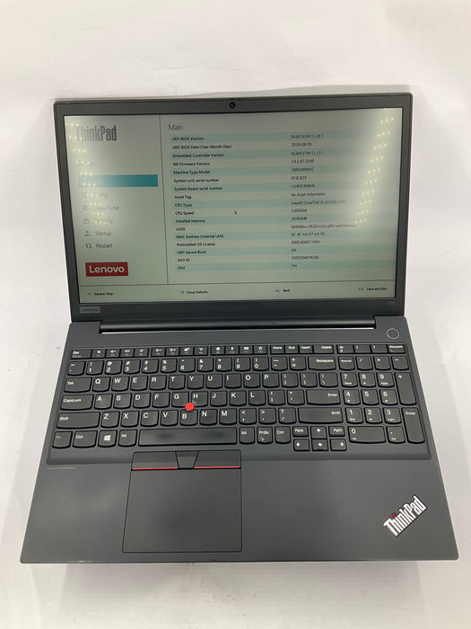 Lenovo ThinkPad E15 15.6" Core i5-10210U 256GB 16GB B Win 11 Pro