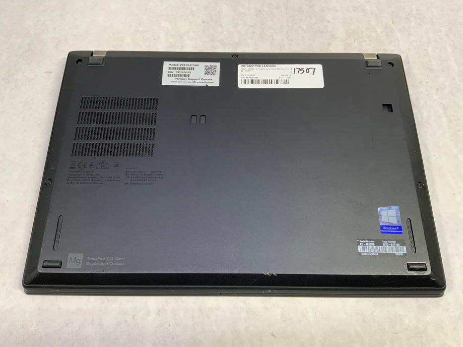 Lenovo ThinkPad X13 Gen 1 (Type 20T3) 14" Intel Core i5-10210U 256GB SSD 16GB RAM A Win 11 Pro