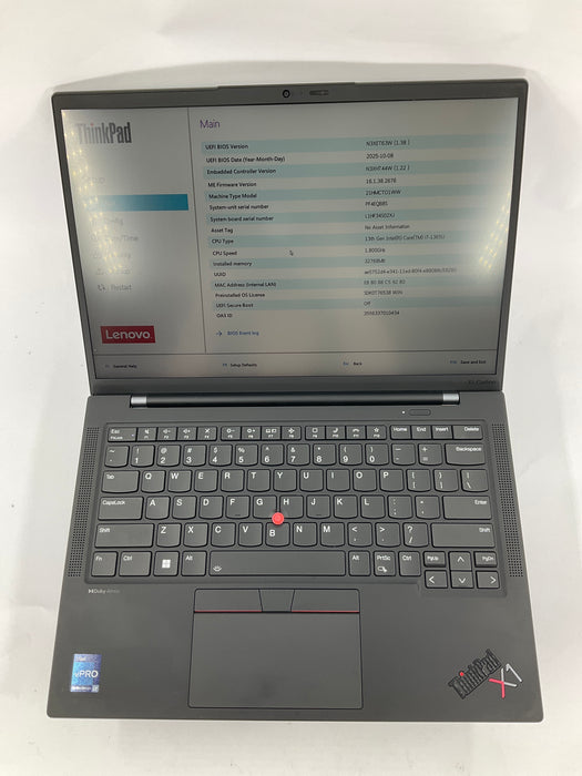 Lenovo ThinkPad X1 Carbon 11th Gen 14" Core i7-1365U 512GB 32GB  B Win 11 Pro