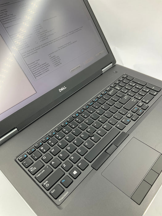 Dell Precision 7740 17.3" Core i9-9980HK 512GB 32GB Win 11 Pro Radeon WX 7100