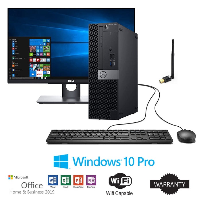 Dohn Community School Performance Desktop Bundle:  22" LCD Monitor with HDMI and a Core i7 Processor (7th Gen or greater), 16GB RAM, 256GB SSD - Win 10 Pro and Office