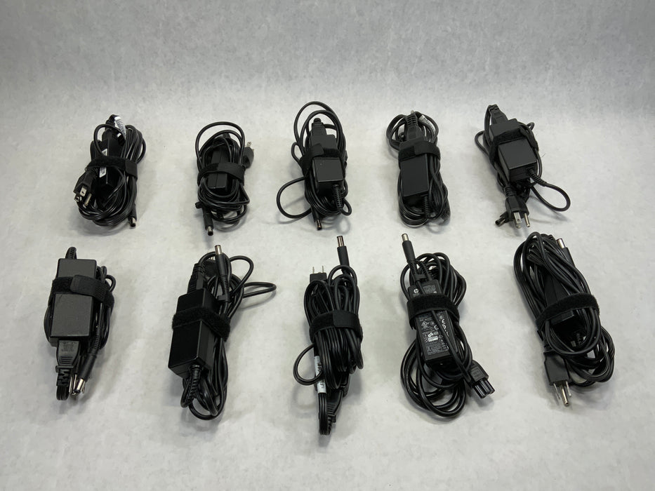 Lot of 10 - HP 45w AC Power Adapter Chargers 19.5V 2.31A Large Barrel