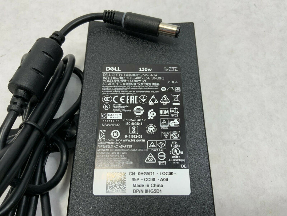 Lot of 10 - 130w Dell Power Adapter Charger 19.5V 6.7A Large Barrel for Precision, Inspiron, Mobile XPS & Studio Laptops
